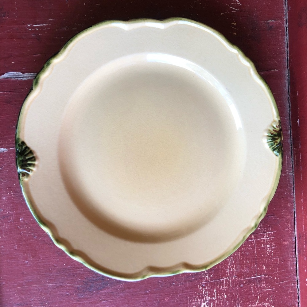 10025B TERRA COTTA Casa Del Sol Dinner Plate Made In Portugal Yellow Green